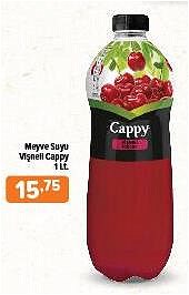 Cappy Vişneli Meyve Suyu 1 lt