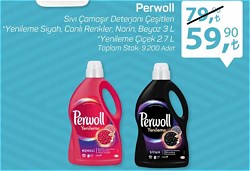 Perwoll Sıvı Çamaşır Deterjanı Çeşitleri 3/2.7 L