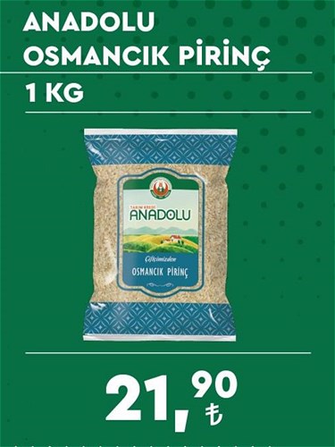 Tarım Kredi Birlik Anadolu Osmancık Pirinç 1 kg