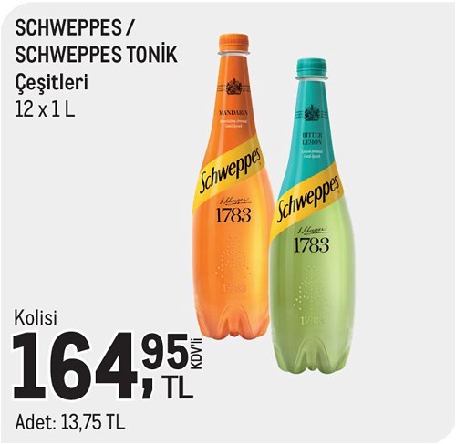 Schweppes / Schweppes Tonik Çeşitleri 12x1 L