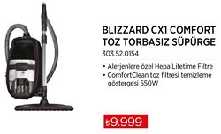 Miele Blizzard CX1 Comfort Toz Torbasız Süpürge 550 W