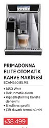 Delonghi ECAM650.85.MS Primadonna Elite Otomatik Kahve Makinesi