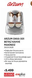 Arzum Okka 001 Beyaz Kahve Makinesi 