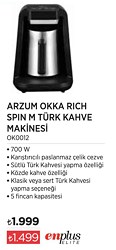 Arzum Okka OK0012 Rich Spin M Türk Kahve Makinesi
