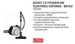 Miele Boost CX1 Powerline Elektrikli Süpürge-Beyaz 890 W