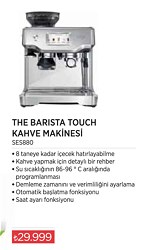 Sage SES880 The Barista Touch Kahve Makinesi 