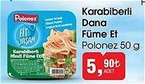 Polonez Fit Yaşam Karabiberli Dana Füme Et 50 g
