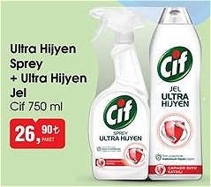 Cif Ultra Hijyen Sprey + Ultra Hijyen Jel 750 ml