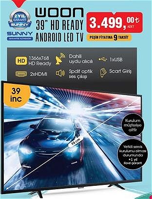 Woon 39 inç HD Ready Android Led Tv