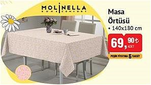 Molinella Home Comfort Masa Örtüsü 140x180 cm