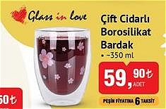 Glass In Love Borosilikat Çift Cidarlı Bardak - 350 Ml