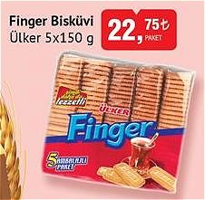 Ülker Finger Bisküvi 5x150 g