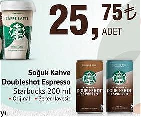 Starbucks Doubleshot Espresso Soğuk Kahve 200 ml