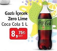 Coca Cola Gazlı İçecek Zero Lime 1 L