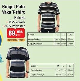 Ringel Polo Yaka T-shirt Erkek