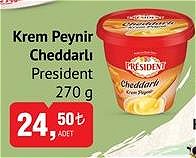 President Krem Peynir Cheddarlı 270 gr