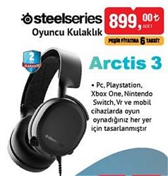SteelSeries Arctis 3 7.1 Mikrofonlu Oyuncu Kulaklığı