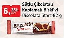 Biscolata Starz Sütlü Çikolatalı Kaplamalı Bisküvi 82 g