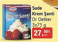 Dr Oetker Sade Krem Şanti 3x75 g