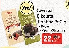 Daphne Kuvertür Çikolata Çeşitleri 200 g