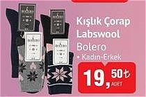 Bolero Labswool Kışlık Çorap Kadın-Erkek