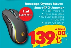 Rampage Oyuncu Mouse SMX-R47 X-Jammer