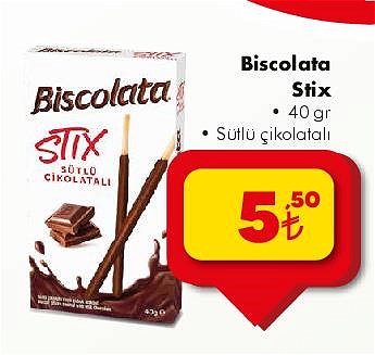 Biscolata Stix 40 gr Sütlü Çikolatalı
