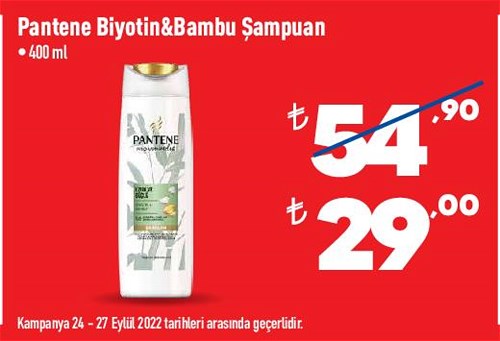 Pantene Biyotin&Bambu Şampuan 400 ml