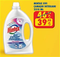 Mintax Sıvı Çamaşır Deterjanı 2310 ml