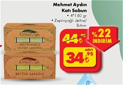 Mehmet Aydın Katı Sabun 4x160 gr