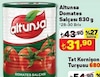 A101 28 Aralık 2023 Kataloğu Altunsa 830 gr Domates Salçası