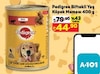 A101 11 Mayıs 2024 Kataloğu Pedigree Sığır Etli 400 gr Yetişkin Köpek Konservesi