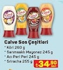 A101 20 Haziran 2024 Kataloğu Calve Köri Sos 260 gr