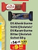 A101 13 Temmuz 2024 Kataloğu Eti Ahenk Gurme Çikolata Kaplı Fındık Kremalı Gofret 50 gr