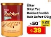 A101 31 Ağustos 2024 Kataloğu Ülker 9 Kat Rulokat Fındıklı Gofret 170 gr