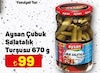 A101 31 Ekim 2024 Kataloğu Aysan Çubuk Salatalık Turşusu 670 g 