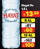 A101 23 Kasım 2024 Kataloğu Hayat Su 1.5 lt Pet Şişe