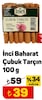 A101 23 Kasım 2024 Kataloğu İnci Baharat 100 gr Çubuk Tarçın