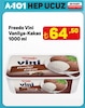 A101 28 Mart 2025 Kataloğu Freedo Vini Vanilyalı Kakaolu Dondurma 1000 ml