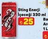 A101 10 Temmuz 2025 Kataloğu Sting Kırmızı Meyve Aromalı Enerji İçeceği 330 ml