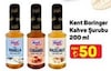 A101 27 Eylül 2025 Kataloğu Kent Boringer Kahve Şurubu 200 ml Çeşitleri