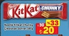 A101 15 Kasım 2025 Kataloğu Nestle Kitkat Chunky Bol Sütlü Çikolatalı Gofret 38 gr