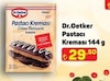 A101 25 Aralık 2025 Kataloğu Dr. Oetker Pişmeli Kakaolu Pastacı Kreması 144 gr