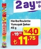 A101 27 Aralık 2025 Kataloğu Haribo Mega Roulette Jelibon 45 gr