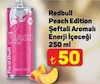 A101 18 Şubat 2026 Kataloğu Red Bull Peach Edition Şeftali Enerji İçeceği 250 ml
