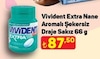 A101 9 Nisan 2026 Kataloğu Vivident Extra Mentol & Nane Aromalı 66 gr Şişe Sakız