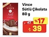 A101 25 Nisan 2026 Kataloğu Vince 80 gr Sütlü Çikolata
