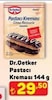 A101 21 Mayıs 2026 Kataloğu Dr. Oetker Pişmeli Kakaolu Pastacı Kreması 144 gr