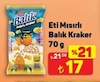 A101 18 Temmuz 2026 Kataloğu Eti Mısırlı Balık Kraker 70 gr