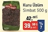 Bim 27 Aralık 2023 Kataloğu Simbat Kuru Üzüm Çekirdeksiz 500 gr